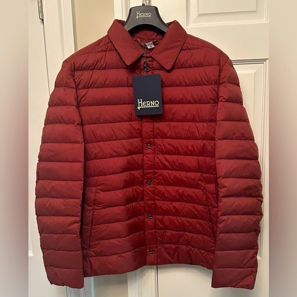 NWTs Herno Men’s Snap-Front Quilted Down Jacket. Sz. 50 - Picture 1 of 7